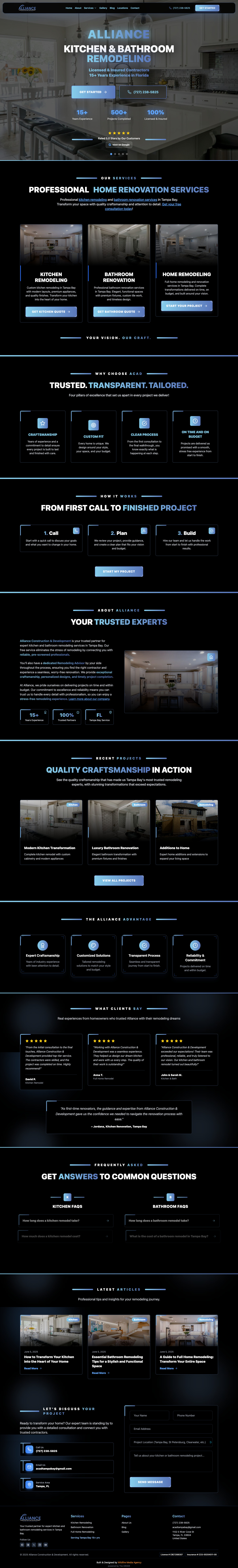 Alliance Kitchen & Bath website